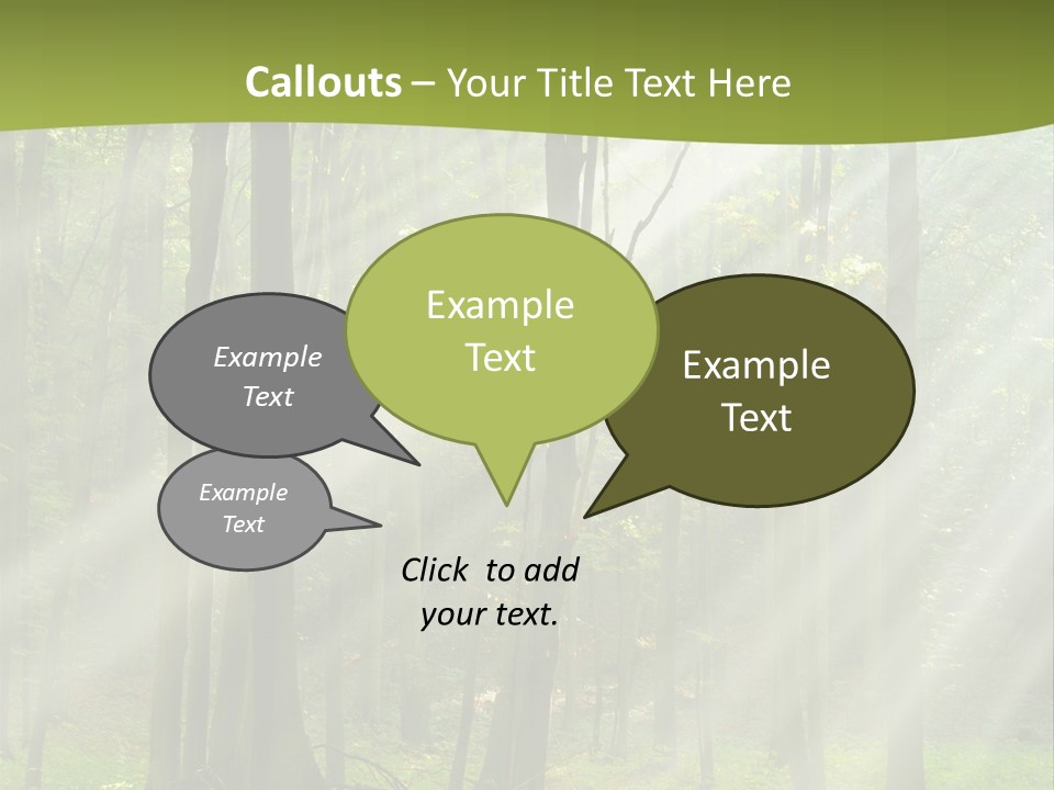 Foliage Landscape Mist PowerPoint Template