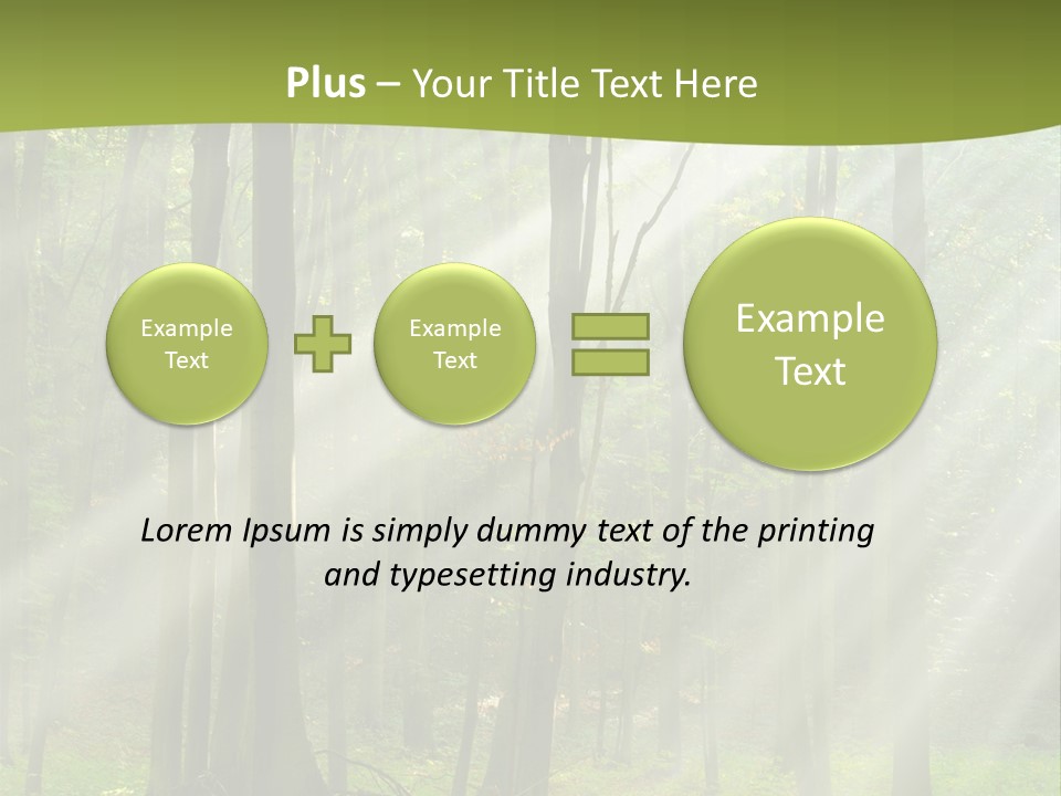 Foliage Landscape Mist PowerPoint Template