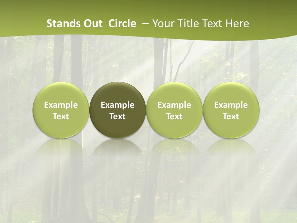 Foliage Landscape Mist PowerPoint Template