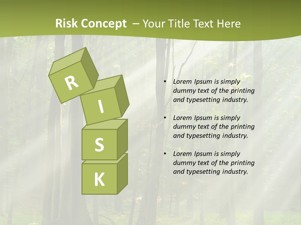 Foliage Landscape Mist PowerPoint Template