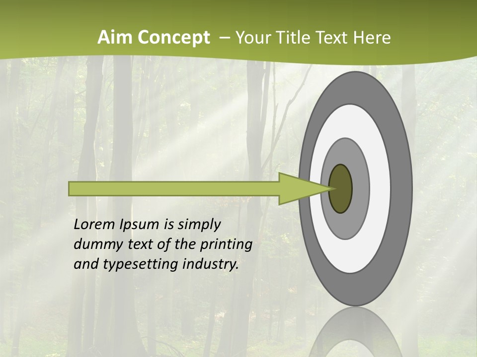 Foliage Landscape Mist PowerPoint Template