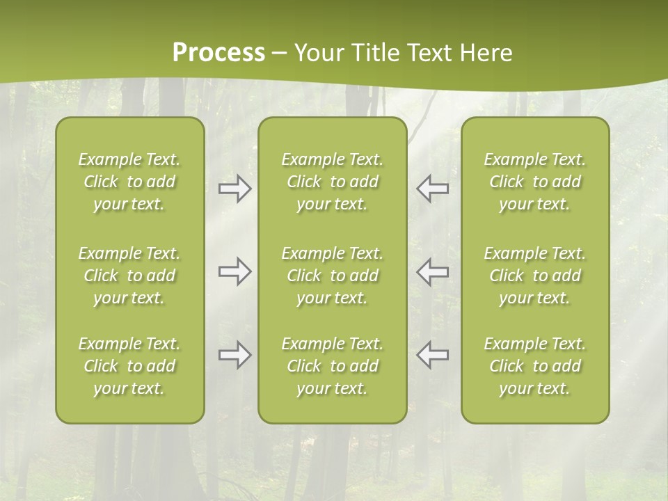 Foliage Landscape Mist PowerPoint Template