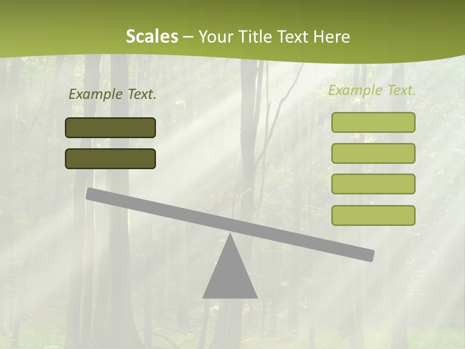 Foliage Landscape Mist PowerPoint Template