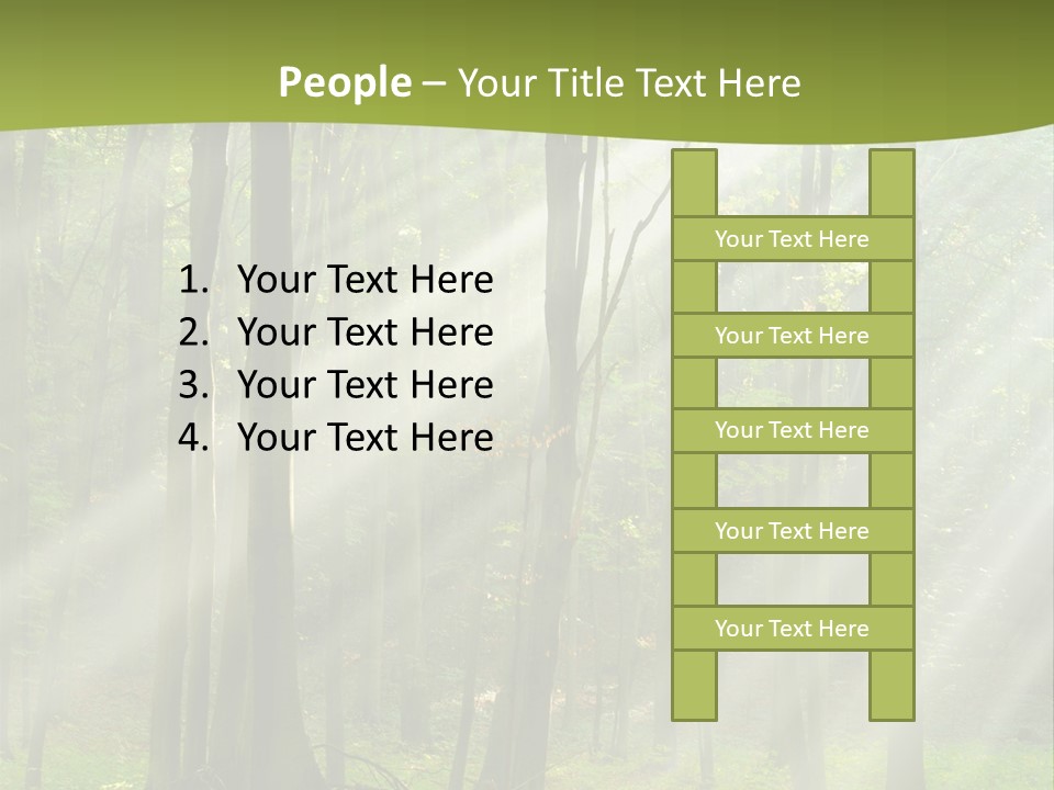 Foliage Landscape Mist PowerPoint Template