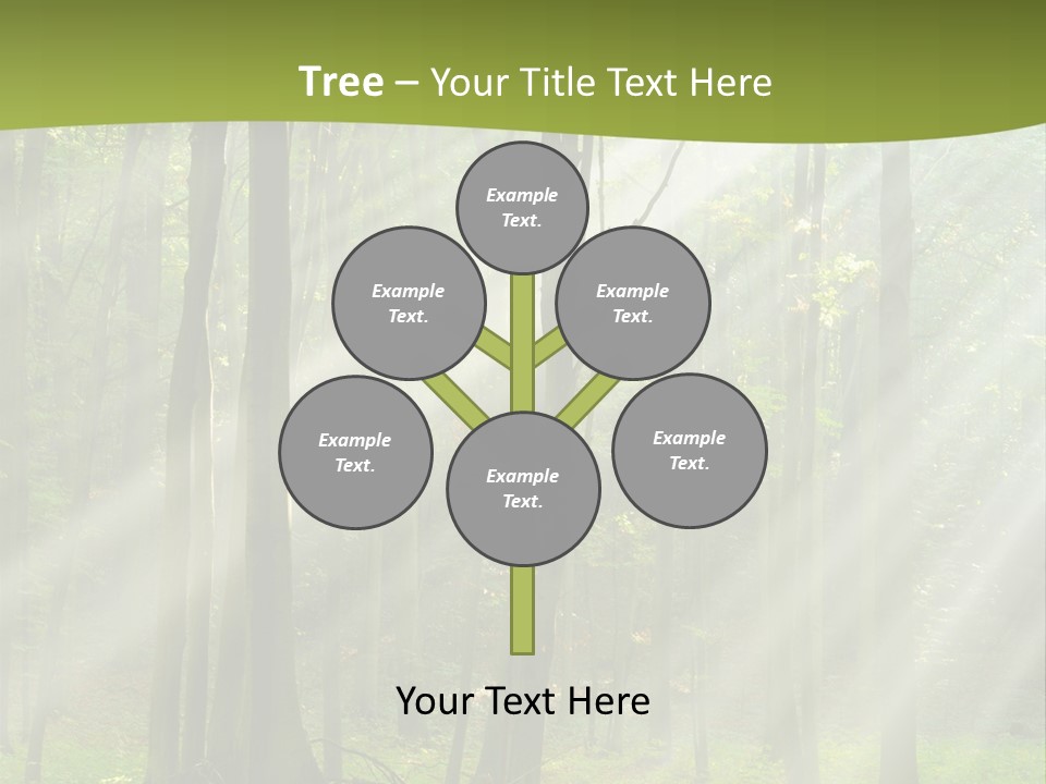 Foliage Landscape Mist PowerPoint Template