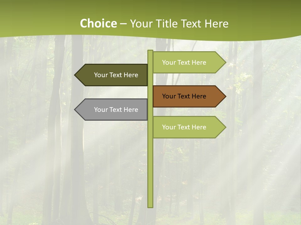 Foliage Landscape Mist PowerPoint Template