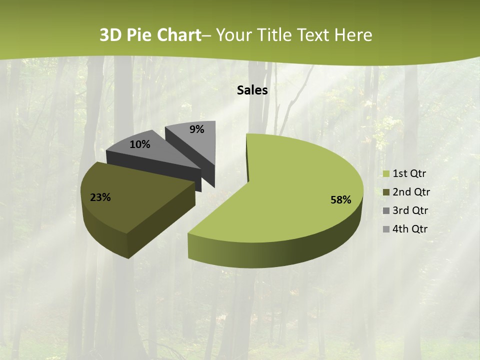 Foliage Landscape Mist PowerPoint Template