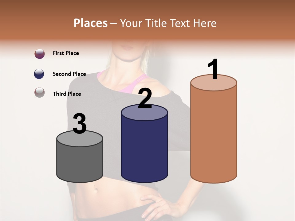 A Woman Posing For A Picture With Her Hands On Her Hips PowerPoint Template