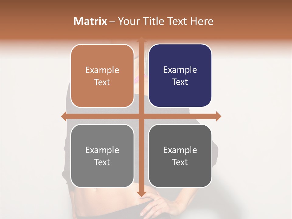 A Woman Posing For A Picture With Her Hands On Her Hips PowerPoint Template