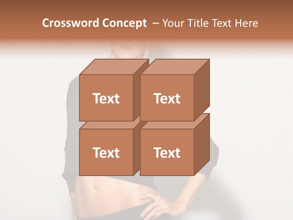 A Woman Posing For A Picture With Her Hands On Her Hips PowerPoint Template