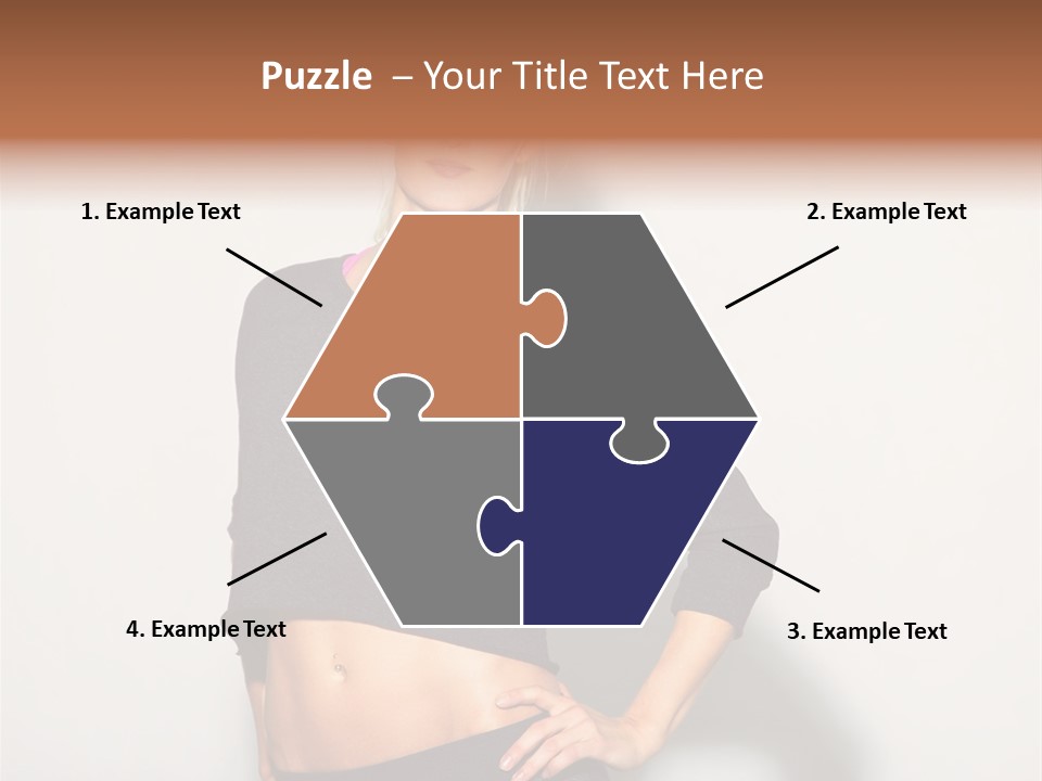 A Woman Posing For A Picture With Her Hands On Her Hips PowerPoint Template