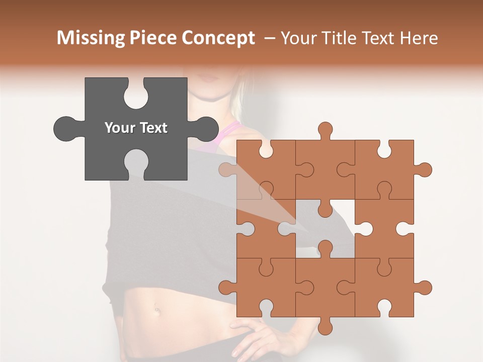 A Woman Posing For A Picture With Her Hands On Her Hips PowerPoint Template