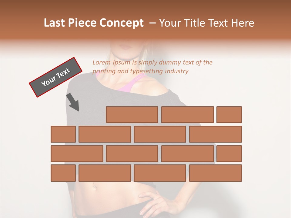 A Woman Posing For A Picture With Her Hands On Her Hips PowerPoint Template