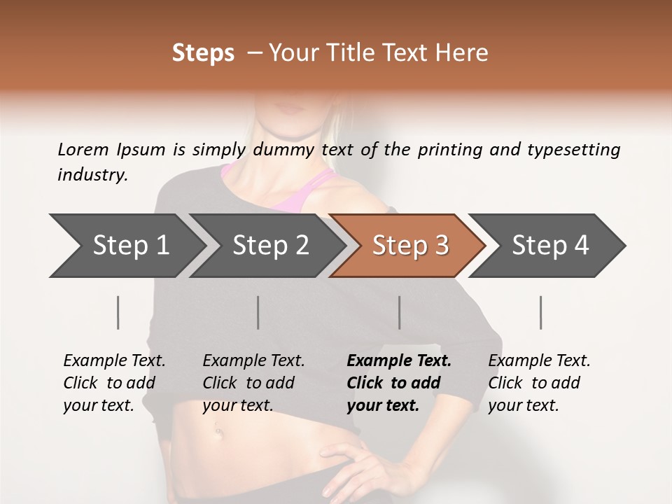 A Woman Posing For A Picture With Her Hands On Her Hips PowerPoint Template