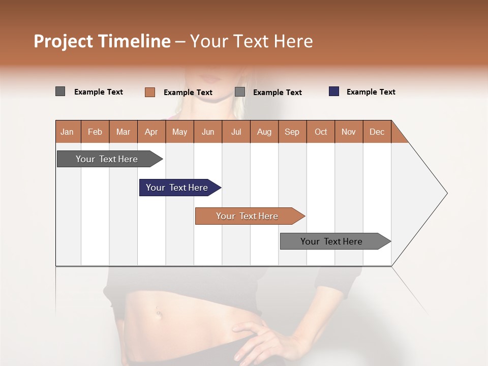 A Woman Posing For A Picture With Her Hands On Her Hips PowerPoint Template