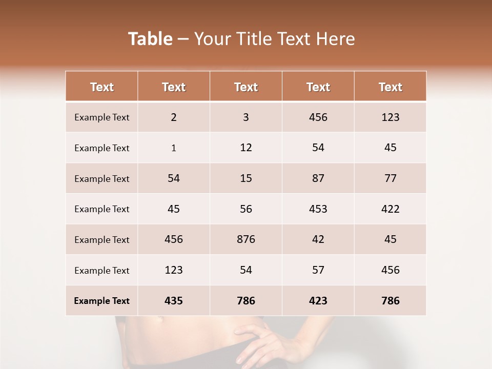 A Woman Posing For A Picture With Her Hands On Her Hips PowerPoint Template