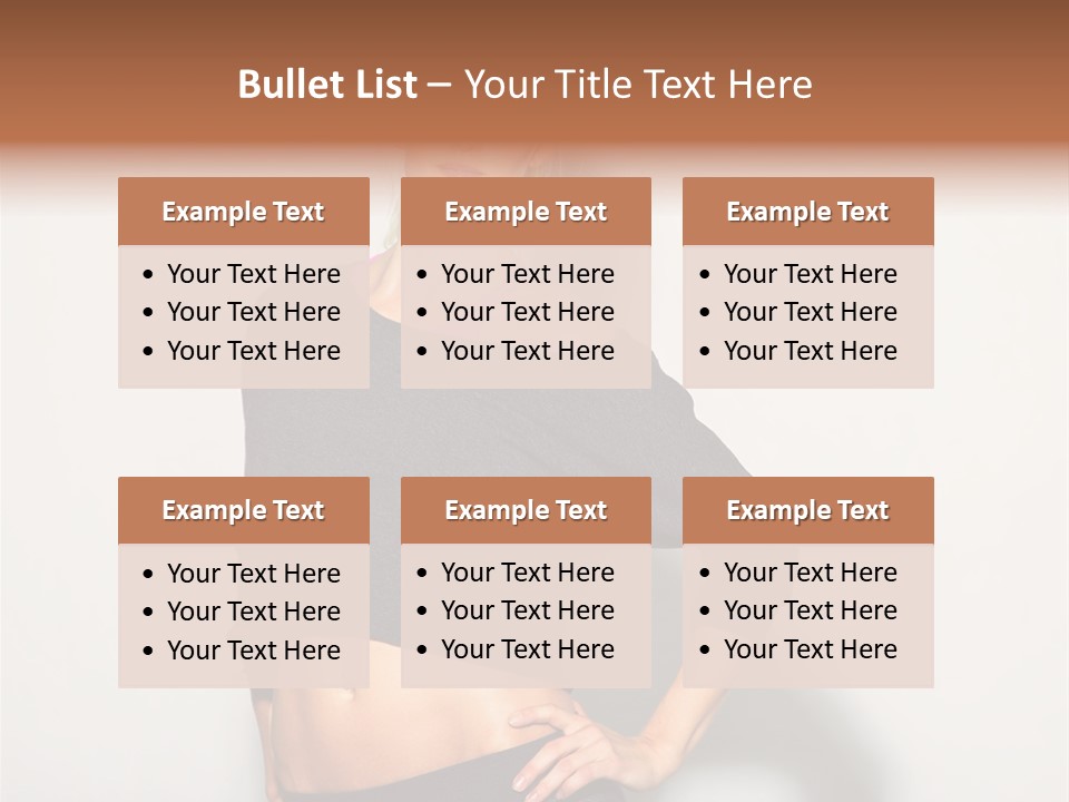 A Woman Posing For A Picture With Her Hands On Her Hips PowerPoint Template