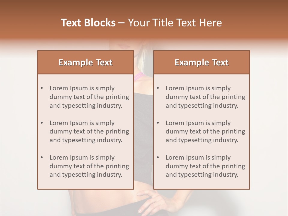 A Woman Posing For A Picture With Her Hands On Her Hips PowerPoint Template