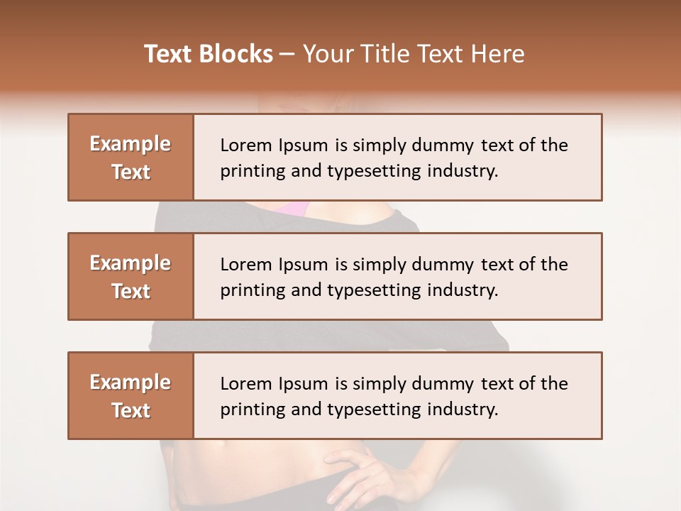 A Woman Posing For A Picture With Her Hands On Her Hips PowerPoint Template