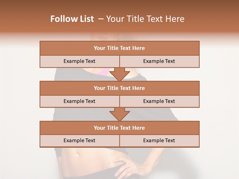 A Woman Posing For A Picture With Her Hands On Her Hips PowerPoint Template