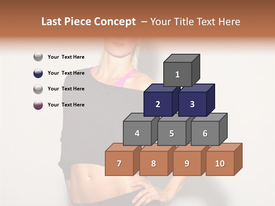 A Woman Posing For A Picture With Her Hands On Her Hips PowerPoint Template