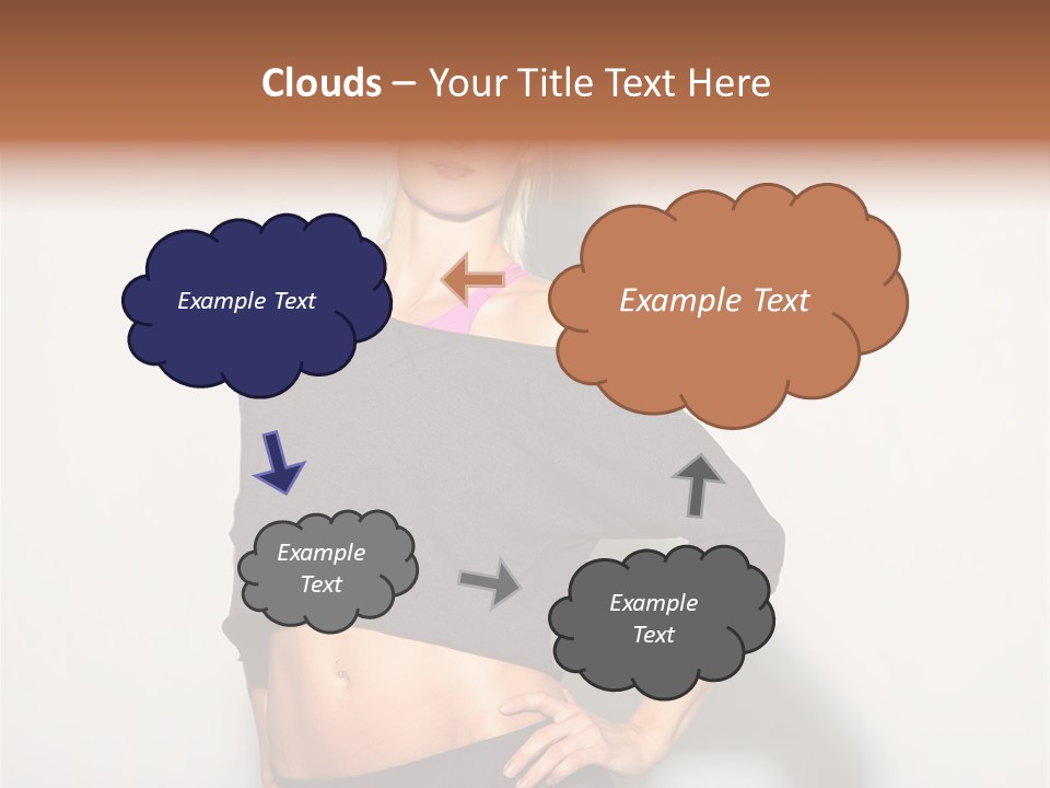 A Woman Posing For A Picture With Her Hands On Her Hips PowerPoint Template