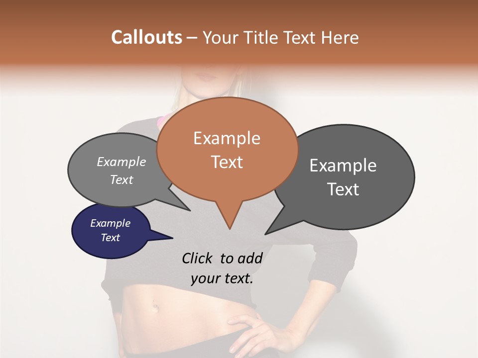 A Woman Posing For A Picture With Her Hands On Her Hips PowerPoint Template