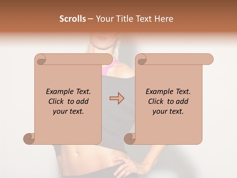 A Woman Posing For A Picture With Her Hands On Her Hips PowerPoint Template