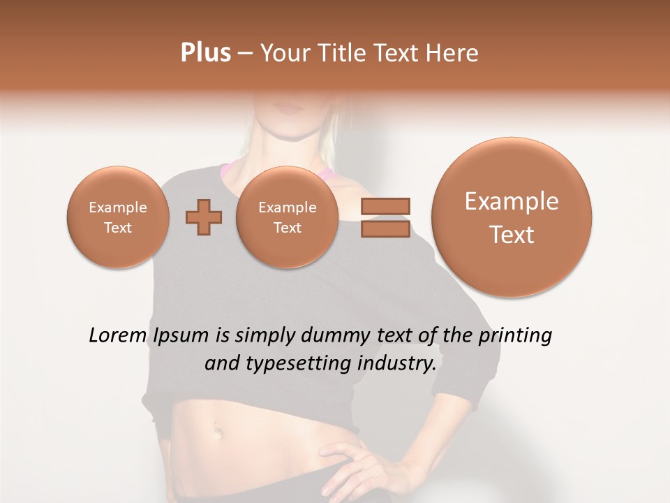 A Woman Posing For A Picture With Her Hands On Her Hips PowerPoint Template