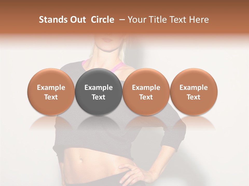 A Woman Posing For A Picture With Her Hands On Her Hips PowerPoint Template