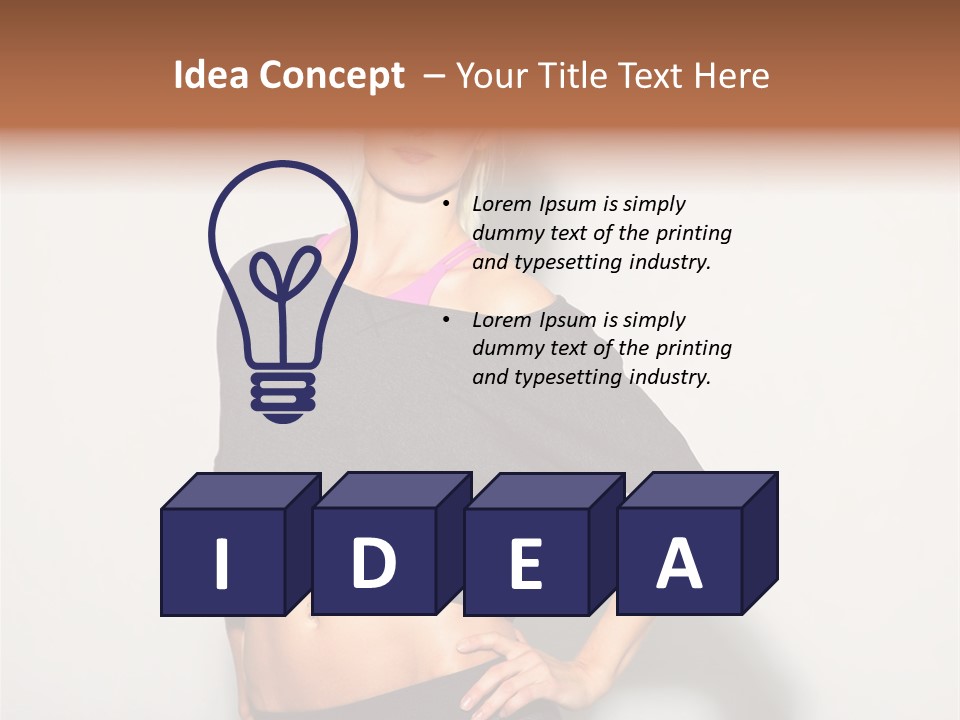 A Woman Posing For A Picture With Her Hands On Her Hips PowerPoint Template