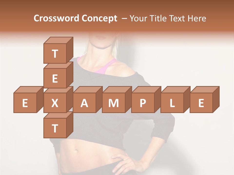 A Woman Posing For A Picture With Her Hands On Her Hips PowerPoint Template