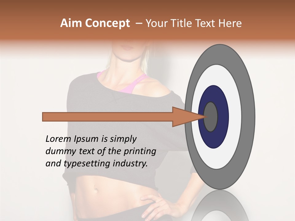 A Woman Posing For A Picture With Her Hands On Her Hips PowerPoint Template