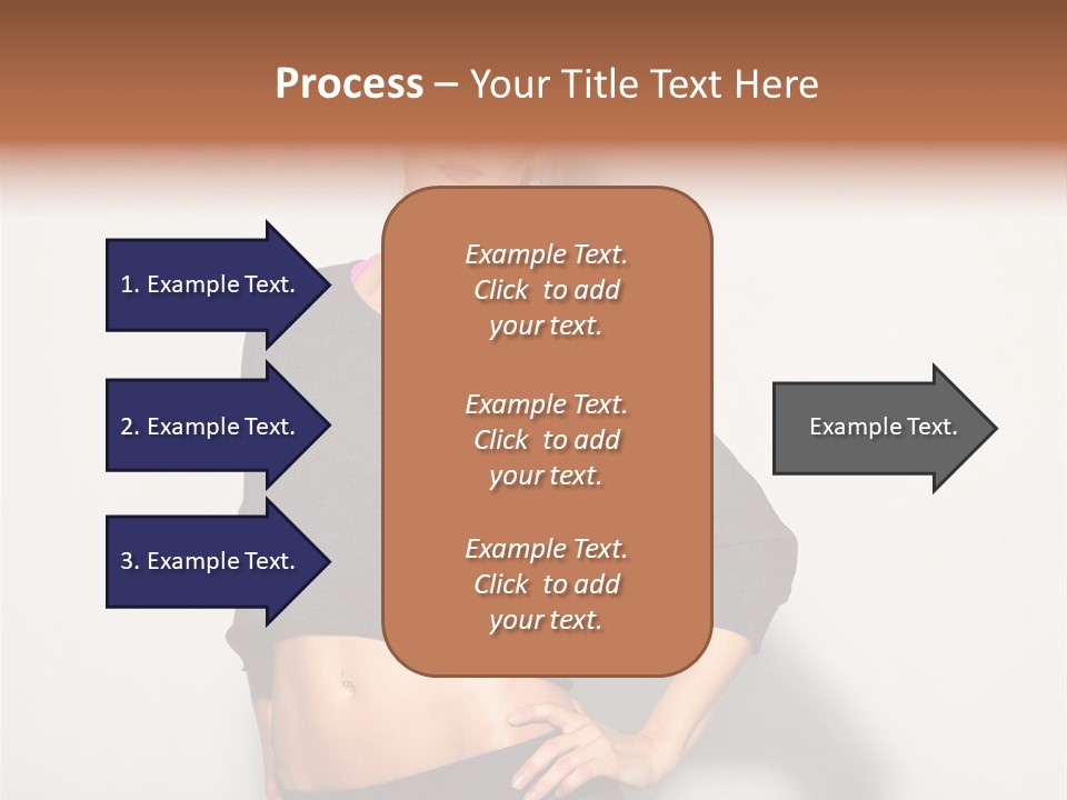 A Woman Posing For A Picture With Her Hands On Her Hips PowerPoint Template