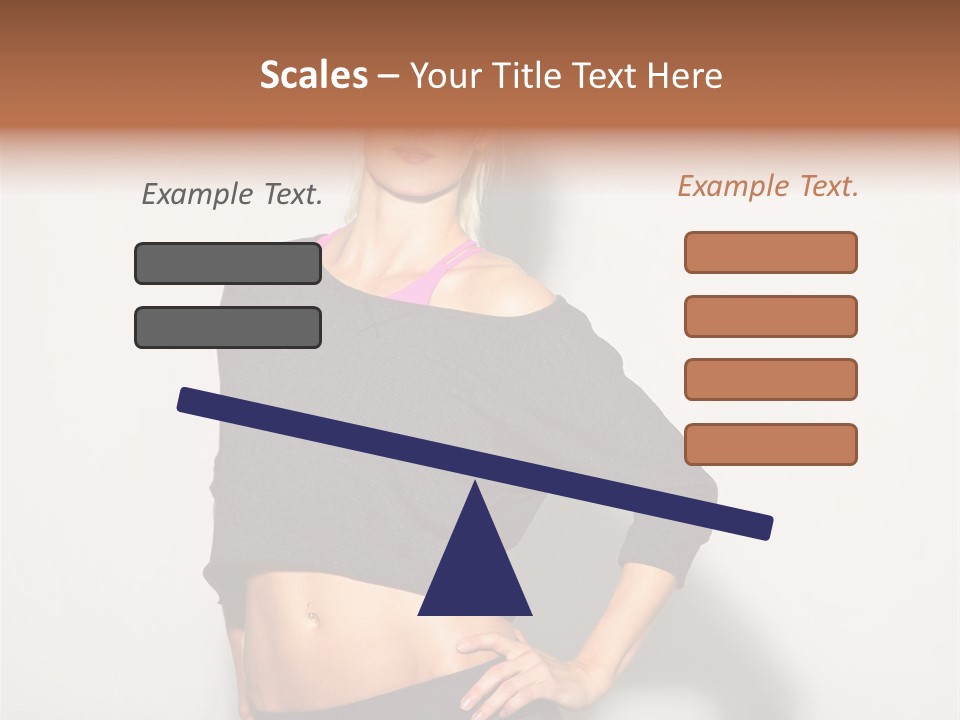 A Woman Posing For A Picture With Her Hands On Her Hips PowerPoint Template