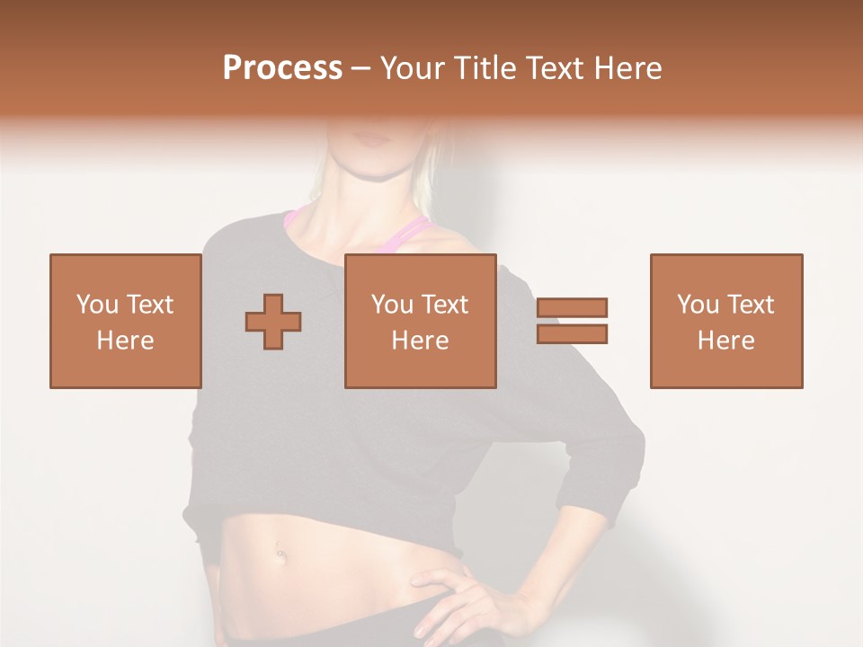 A Woman Posing For A Picture With Her Hands On Her Hips PowerPoint Template