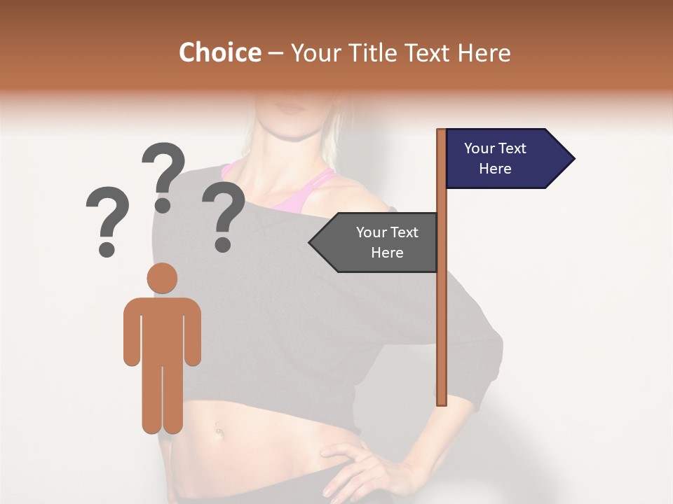 A Woman Posing For A Picture With Her Hands On Her Hips PowerPoint Template