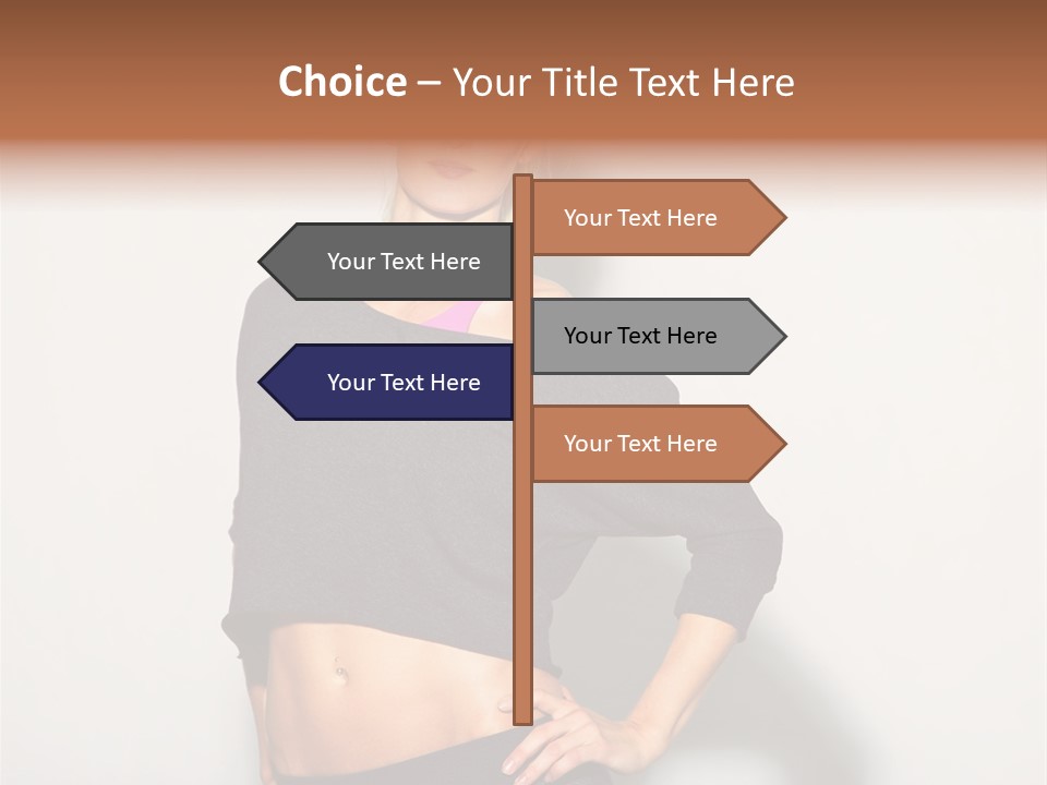 A Woman Posing For A Picture With Her Hands On Her Hips PowerPoint Template