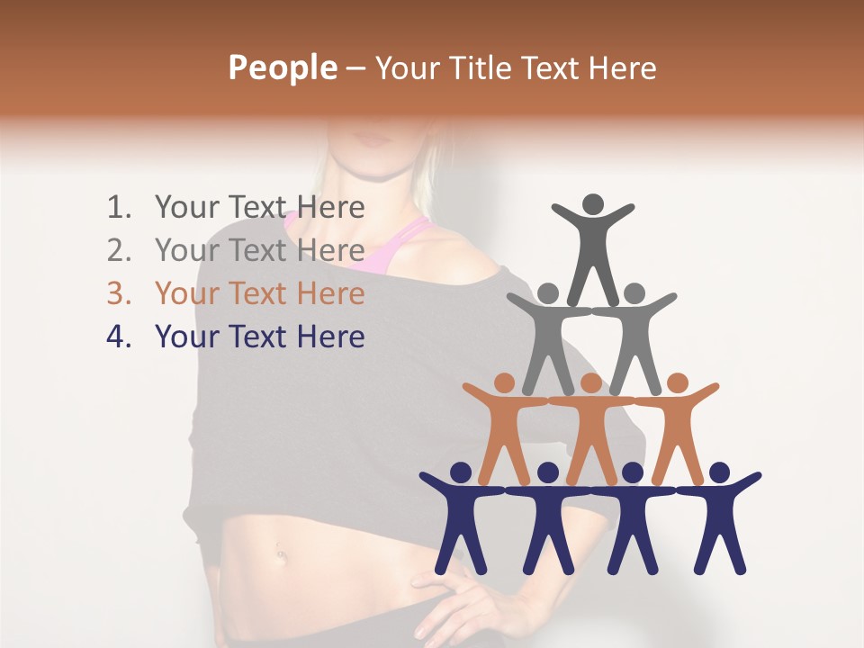A Woman Posing For A Picture With Her Hands On Her Hips PowerPoint Template