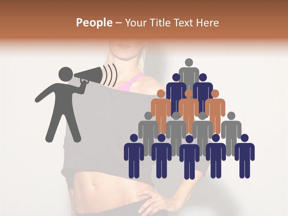A Woman Posing For A Picture With Her Hands On Her Hips PowerPoint Template