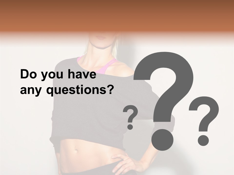 A Woman Posing For A Picture With Her Hands On Her Hips PowerPoint Template