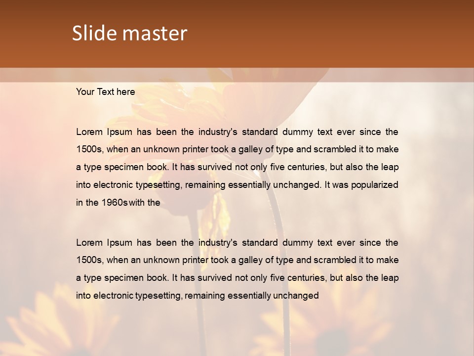 Season Beauty Sunset PowerPoint Template