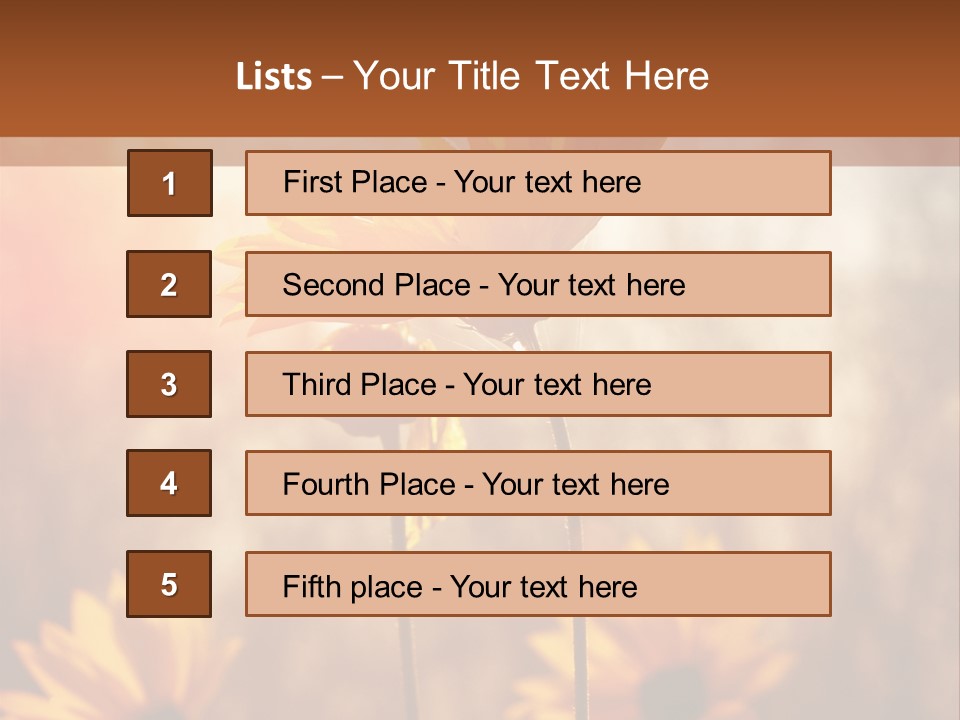Season Beauty Sunset PowerPoint Template