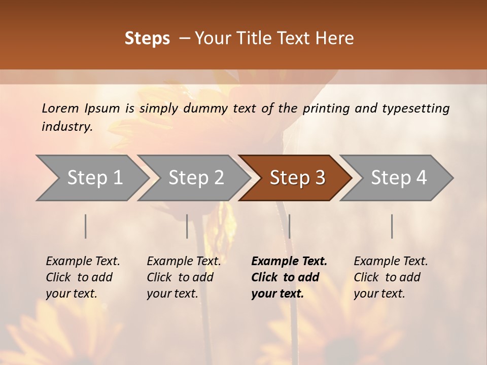 Season Beauty Sunset PowerPoint Template