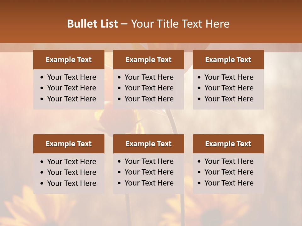 Season Beauty Sunset PowerPoint Template