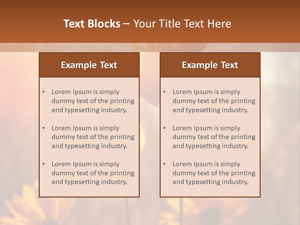 Season Beauty Sunset PowerPoint Template
