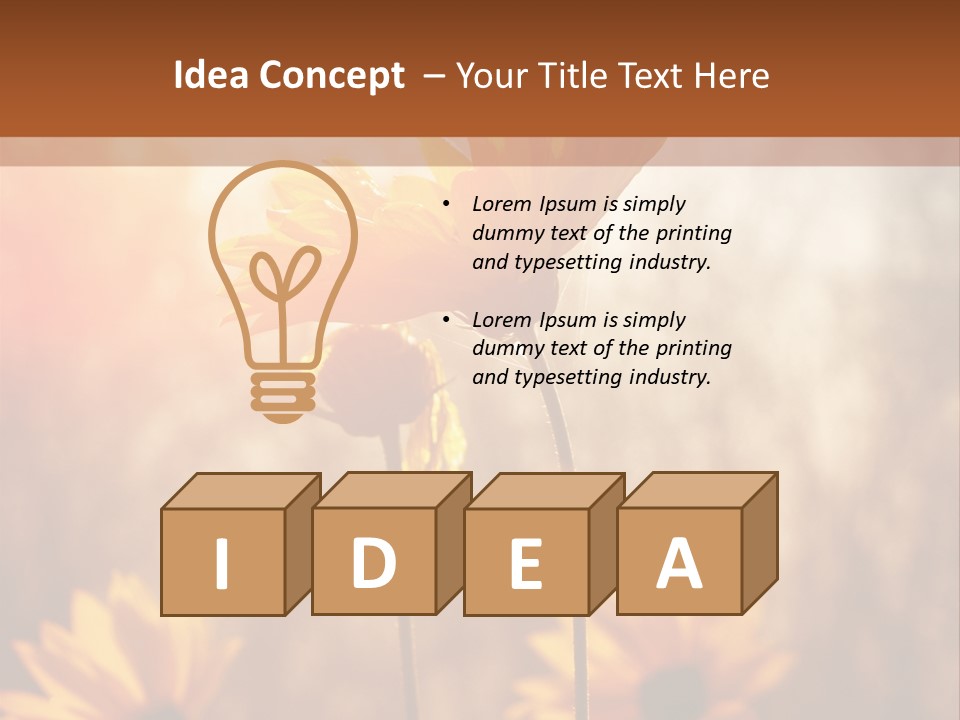 Season Beauty Sunset PowerPoint Template