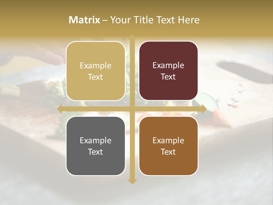 A Person Chopping Vegetables On A Cutting Board PowerPoint Template
