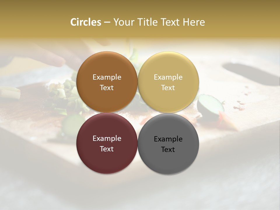 A Person Chopping Vegetables On A Cutting Board PowerPoint Template