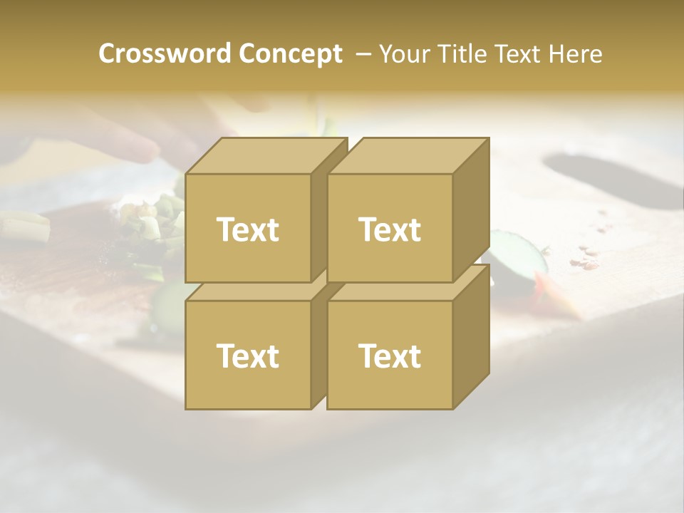A Person Chopping Vegetables On A Cutting Board PowerPoint Template